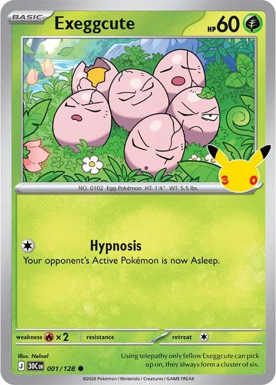 001/128 Exeggcute - Celebration 30th