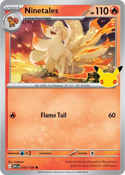 010/128 Ninetales - Celebration 30th