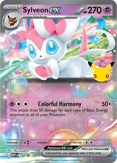 MEP 100 Sylveon EX - MEP Black Promo