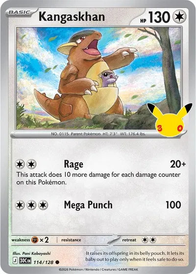 114/128 Kangaskhan - Celebration 30th