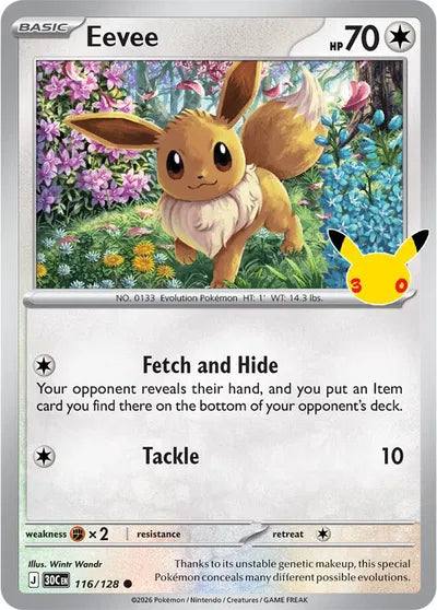 116/128 Eevee - Celebration 30th