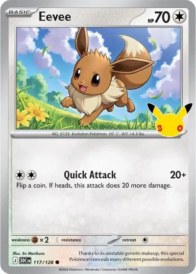 117/128 Eevee - Celebration 30th