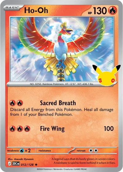 012/128 Ho-oh - Celebration 30th