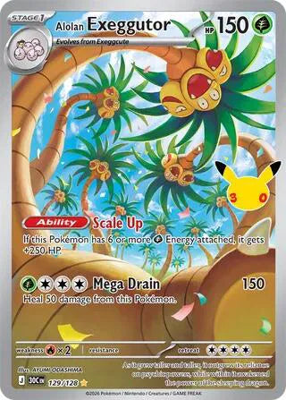 129/128 Alolan Exeggutor - Celebration 30th