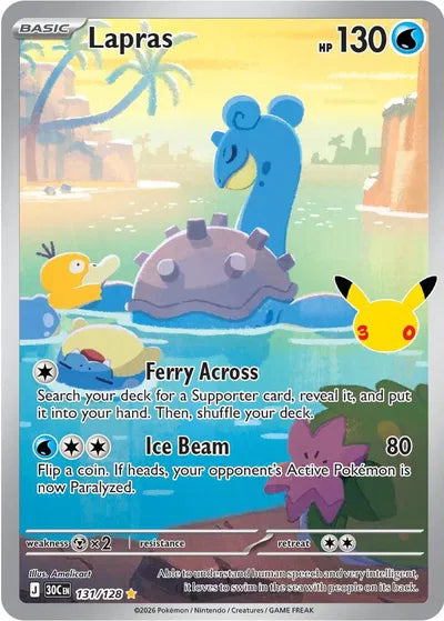 131/128 Lapras - Celebration 30th
