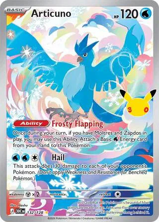 132/128 Articuno - Celebration 30th