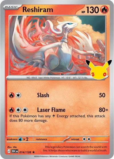 014/128 Reshiram - Celebration 30th