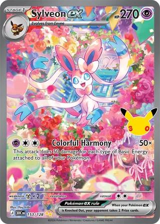 153/128 Sylveon EX - Celebration 30th