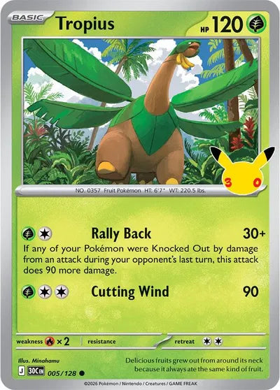 005/128 Tropius - Celebration 30th
