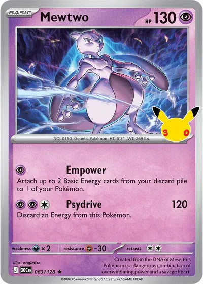 063/128 Mewtwo - Celebration 30th