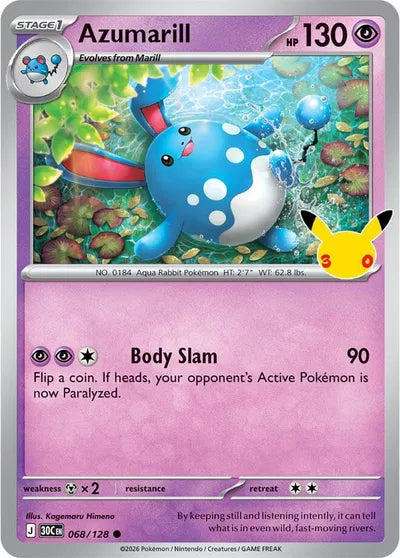 068/128 Azumarill - Celeration 30th