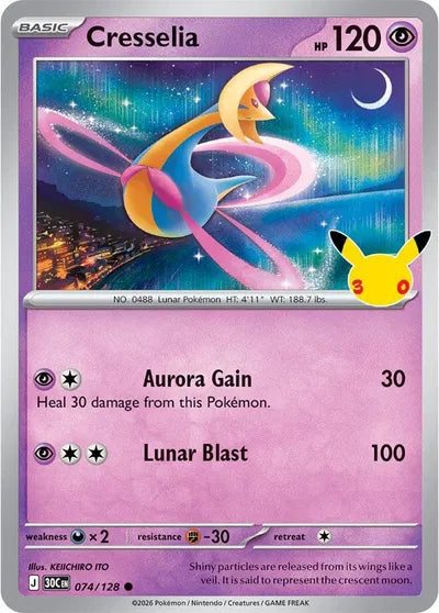 074/128 Cresselia - Celebration 30th