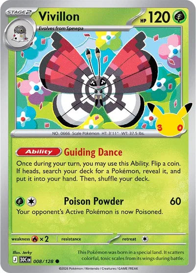 008/128 Vivillon - Celebration 30th