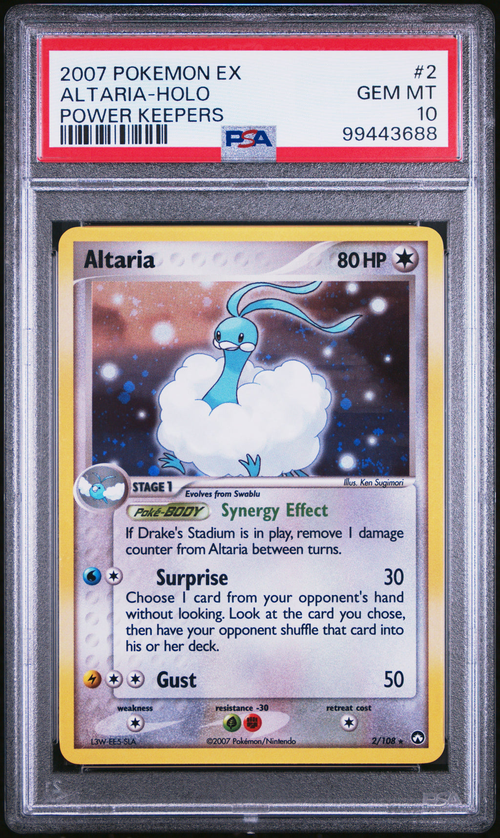 Altaria 2 Holo - Pokemon EX Power Keepers PSA 10
