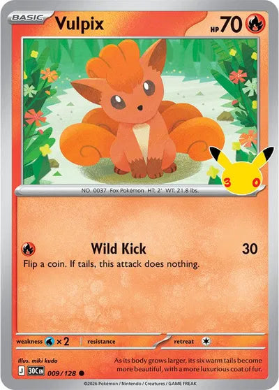 009/128 Vulpix - Celebration 30th