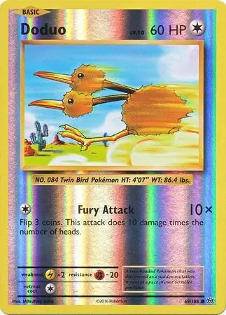 69/108 Doduo Reverse Holo