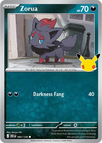 095/128 Zorua - Celebration 30th