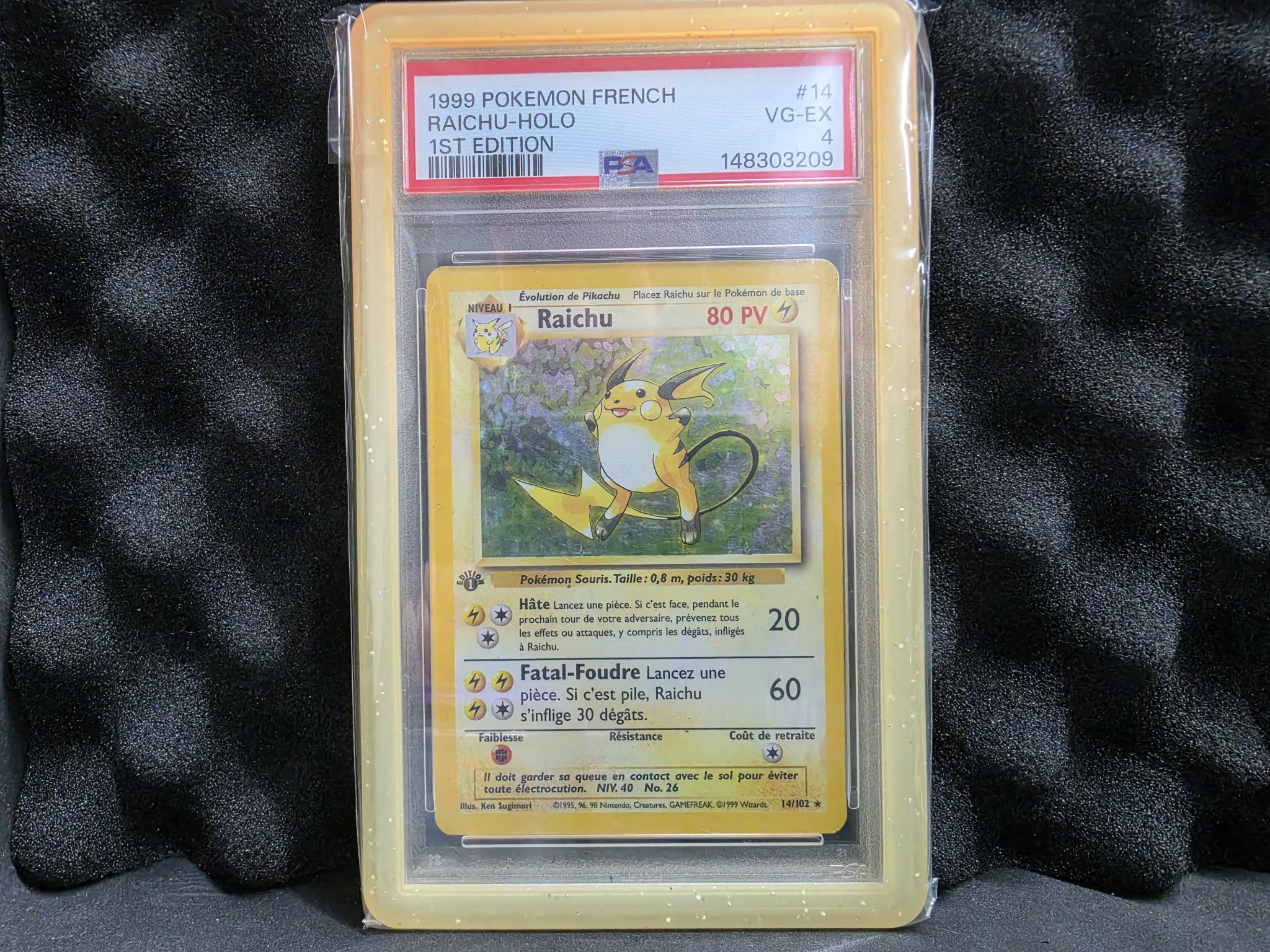 Raichu 14 Holo 1st Edition French PSA 4 Base Set
