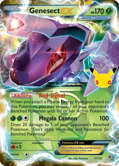 11/101 Genesect EX - Celeration 30th