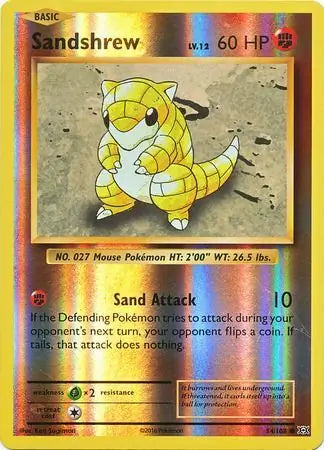 54/108 Sandshrew Reverse Holo - Evolutions