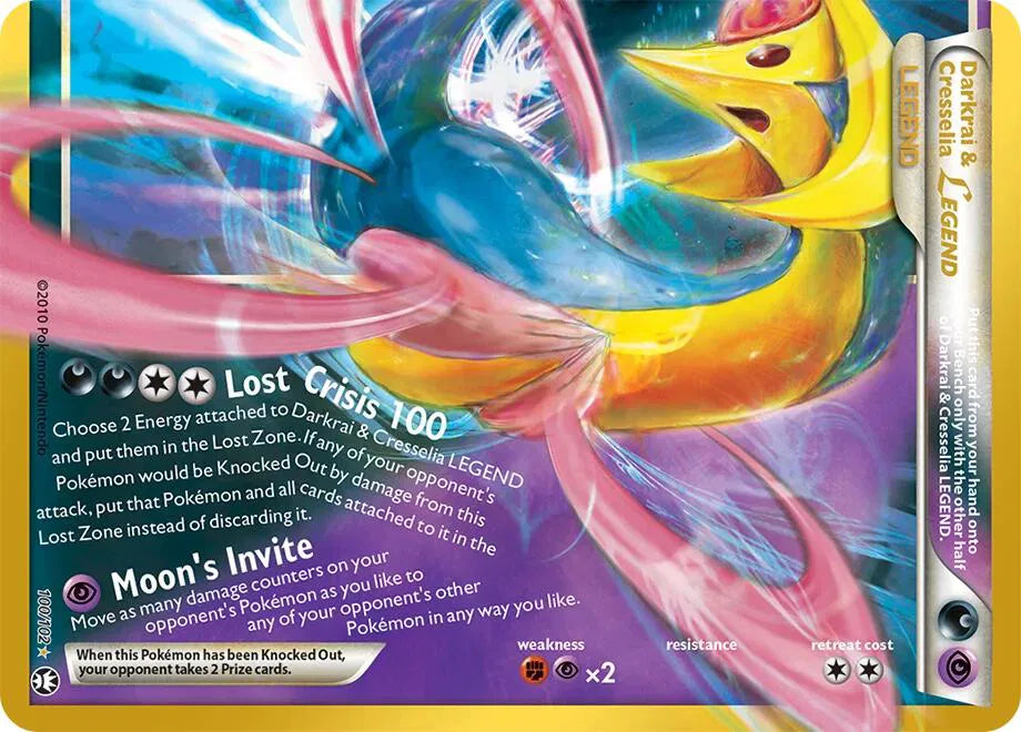 100/102 Darkrai & Cresselia Legend (Bottom) - Celebration 30th