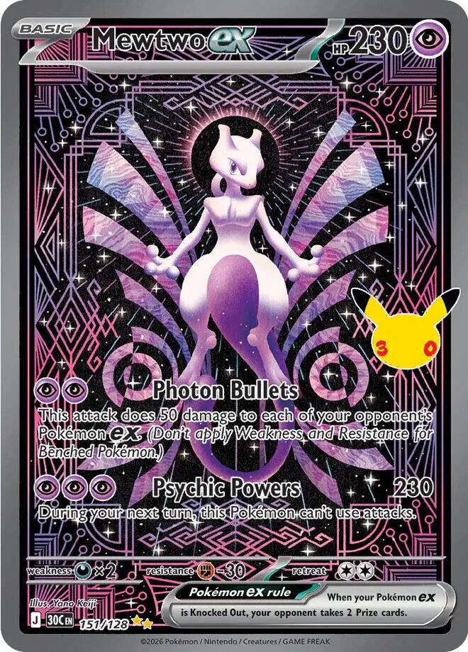 151/128 Mewtwo EX - Celebration 30th