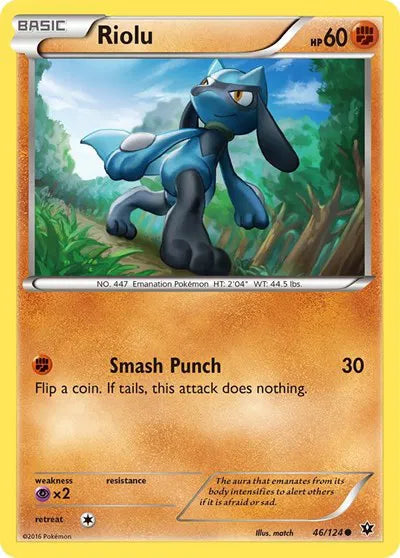 46/124 Riolu Reverse Holo