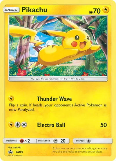 SM04 Pikachu Holofoil