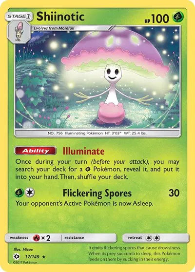 17/149 Shiinotic Holofoil - Sun & Moon Base Set