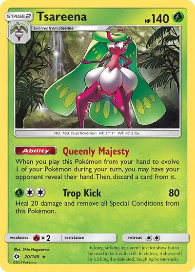 20/149 Tsareeba Holofoil - Sun & Moon Base Set