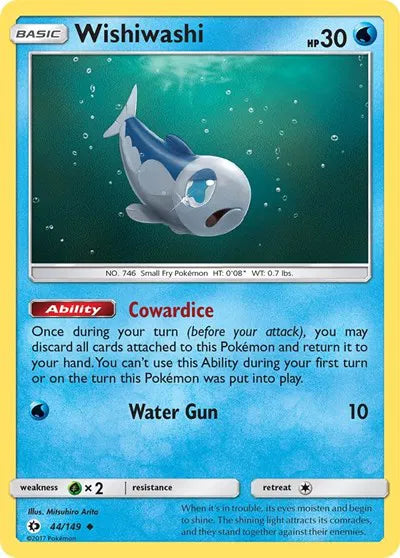 44/149 Wishiwashi Reverse Holo - Sun & Moon Base Set