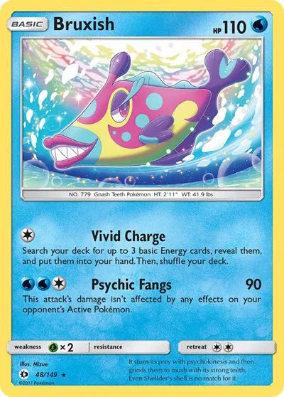 48/149 Bruxish Reverse Holo - Sun & Moon Base Set