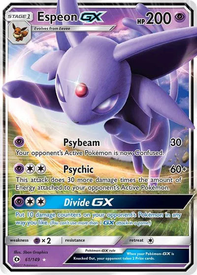 61/149 Espeon GX - Sun & Moon Base Set