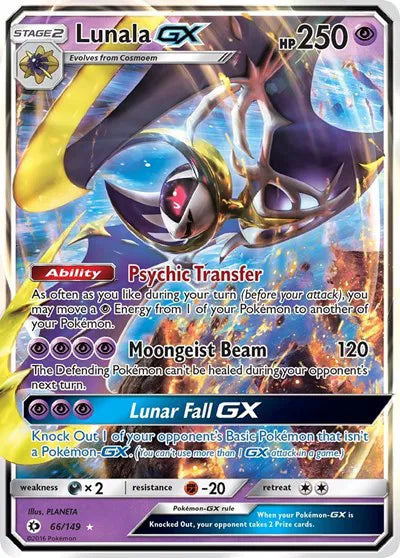 66/149 Lunala GX - Sun & Moon Base Set