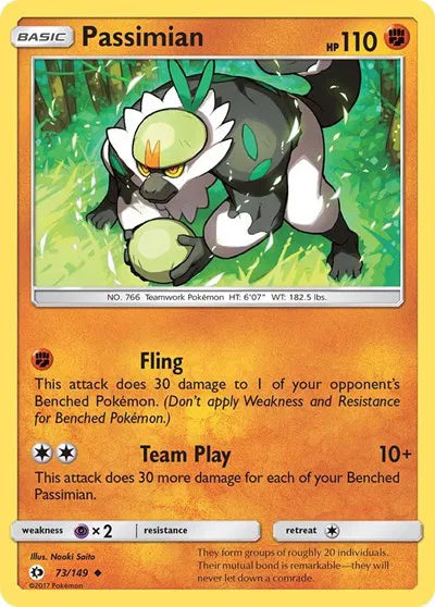 73/149 Passimian Reverse Holo - Sun & Moon Base Set