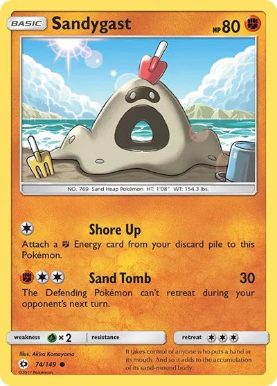 74/149 Sandygast Reverse Holo - Sun & Moon Base Set