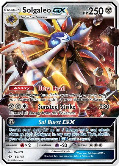 89/149 Solgaleo GX - Sun & Moon Base Set