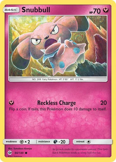 90/149 Snubbull Reverse Holo - Sun & Moon Base Set