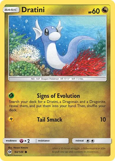 94/149 Dratini Reverse Holo - Sun & Moon Base Set