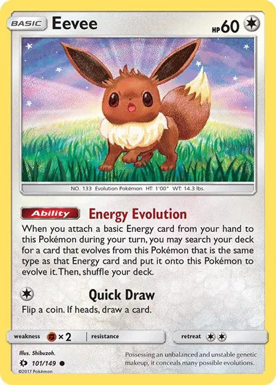 101/149 Eevee Reverse Holo
