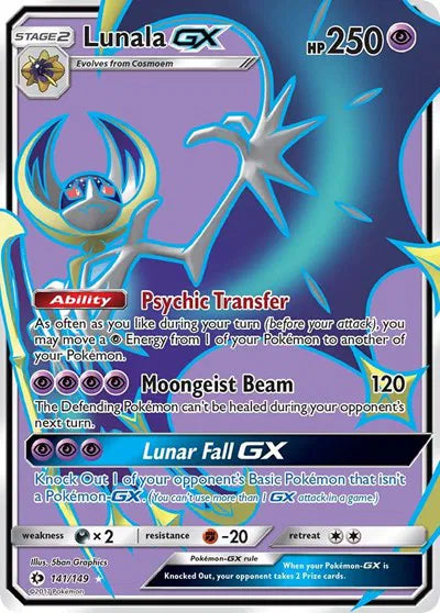 141/149 Lunala GX - Sun & Moon Base Set