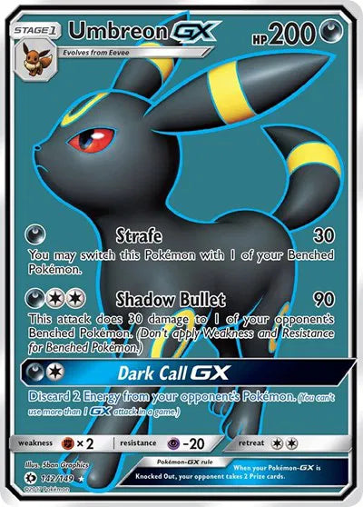 142/149 Umbreon GX - Sun & Moon Base Set