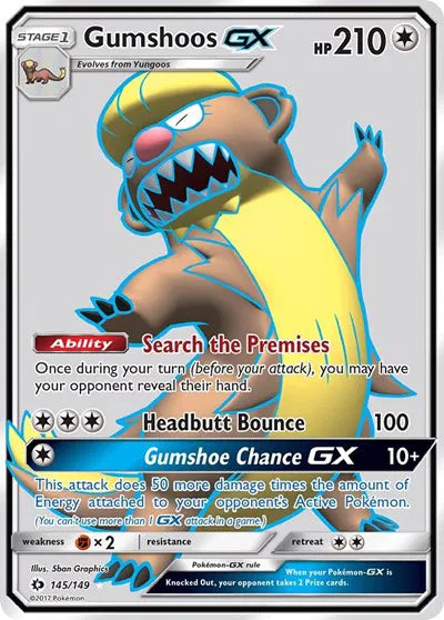 145/149 Gumshoos GX - Sun & Moon Base Set