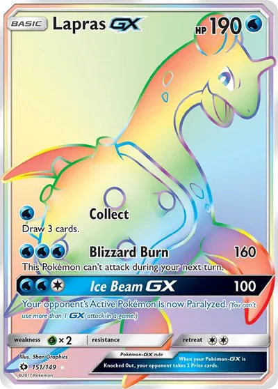 151/149 Lapras GX - Sun & Moon Base Set