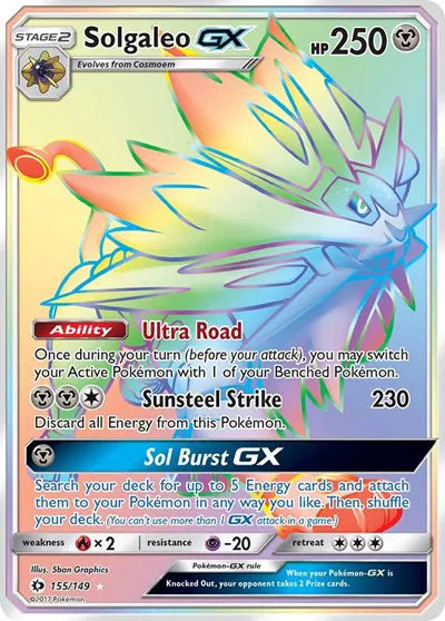 155/149 Solgaleo GX - Sun & Moon Base Set