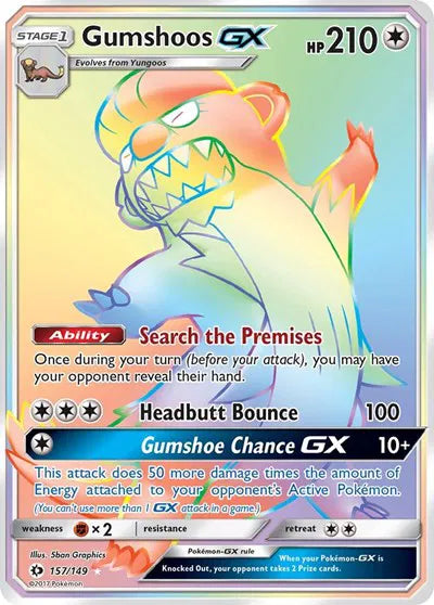 157/149 Gumshoos GX - Sun & Moon Base Set