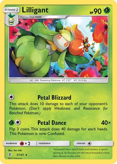 5/145 Lilligant Reverse Holo - Guardians Rising