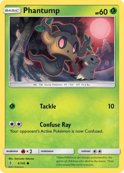 6/145 Phantump Reverse Holo - Guardians Rising