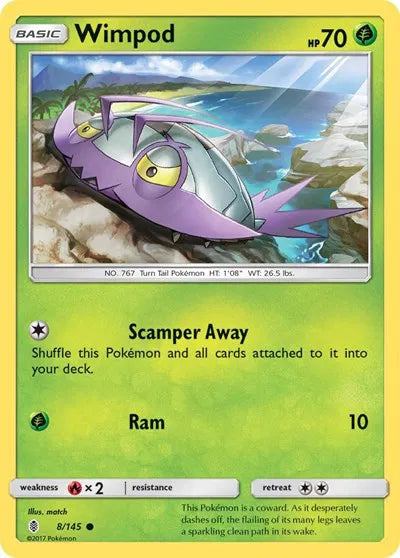 8/145 Wimpod Reverse Holo - Guardians Rising