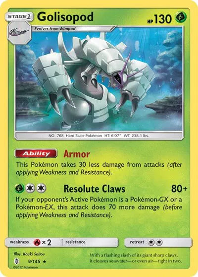 9/145 Golisopod Holofoil - Guardians Rising